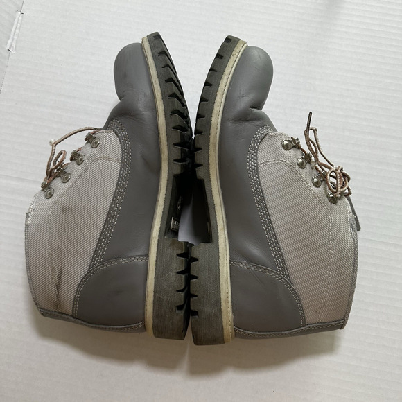 Timberland Converge Waterproof Gray Leather/Canvas Field Boots sz 9M main image 15